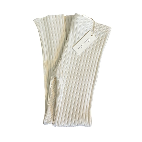 NWT Rylee+Cru ivory white rib-knit leggings size 8-9 ribbed knit cozy girls - Picture 9 of 9
